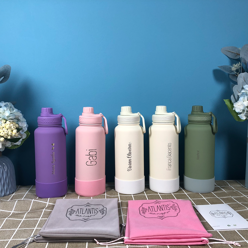 1000ML Water Bottle | Stainless Steel Vacuum Insulated Flask | Thermos Tumbler | BPA Free | Personalised Gift